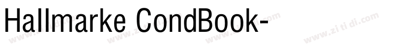 Hallmarke CondBook字体转换